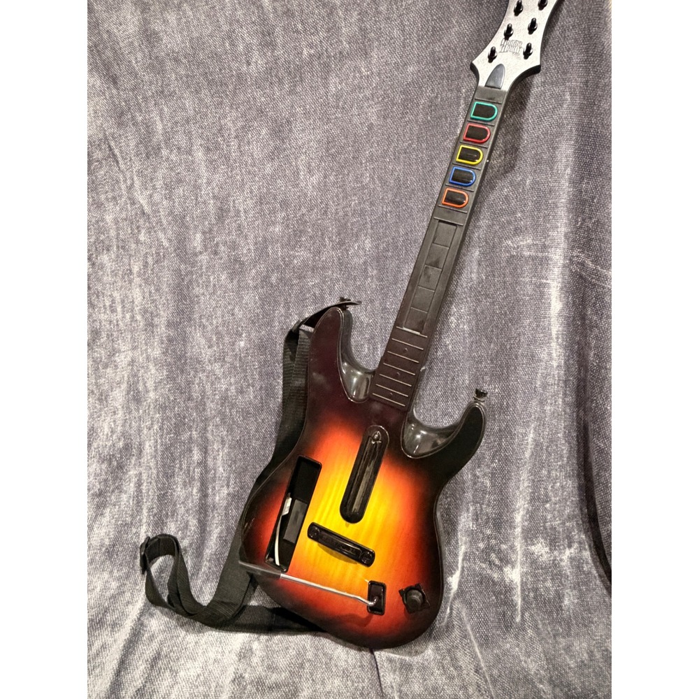 Guitar Hero World Tour Wii Wireless Guitar Controller Sunburst 95449805 No Plate